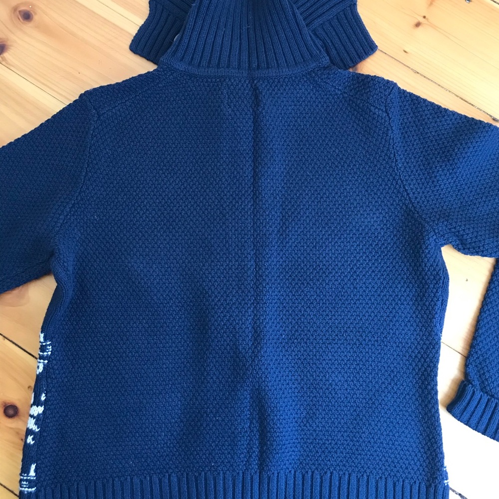 Vintage Bass Button Down Navy Stag Sweater - Picture 8 of 9